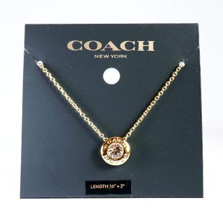 最新作　新品　COACH  コーチ 3連　ネックレス　ストーン