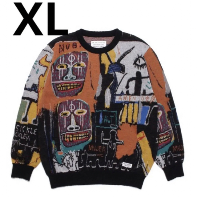 在庫有】 WACKO MARIA 22fw SWEATER MOHAIR BASQUIAT WACKOMARIA