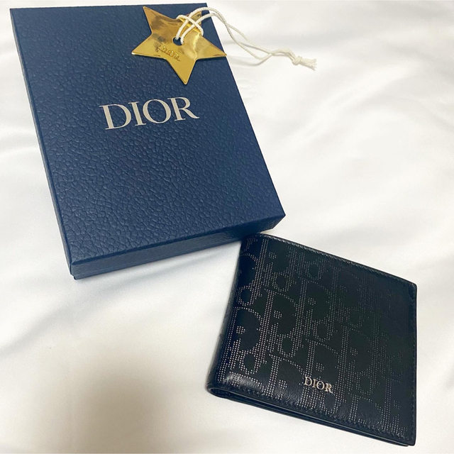 正規品】 Dior - レザー ギャラクシー オブリーク ディオール 折り財布