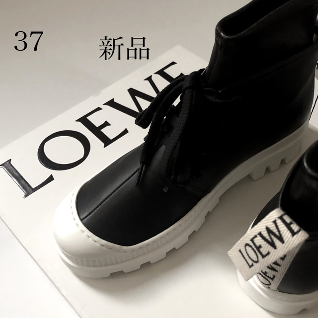 2021福袋】 新品 38 正規品 LOEWE ロエベ コンバットブーツ ブーツ