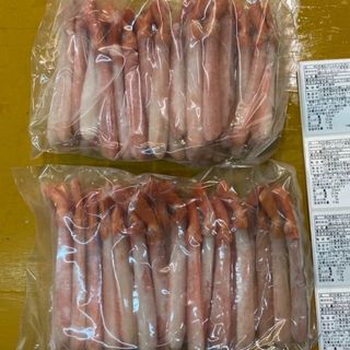 北海道産紅ズワイガニポーション1kg62-70本！蟹しゃぶに！タラバガニ 毛蟹(魚介)