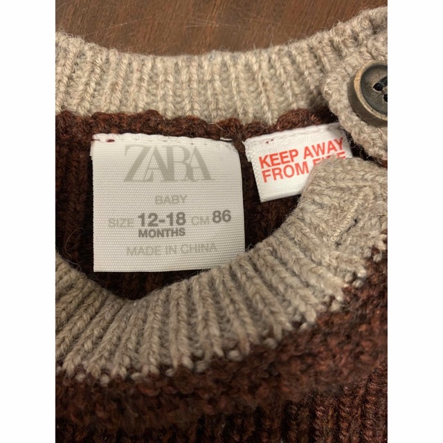 ZARA(ザラ)のZARA baby セーター　冬　あったか　86 キッズ/ベビー/マタニティのベビー服(~85cm)(ニット/セーター)の商品写真