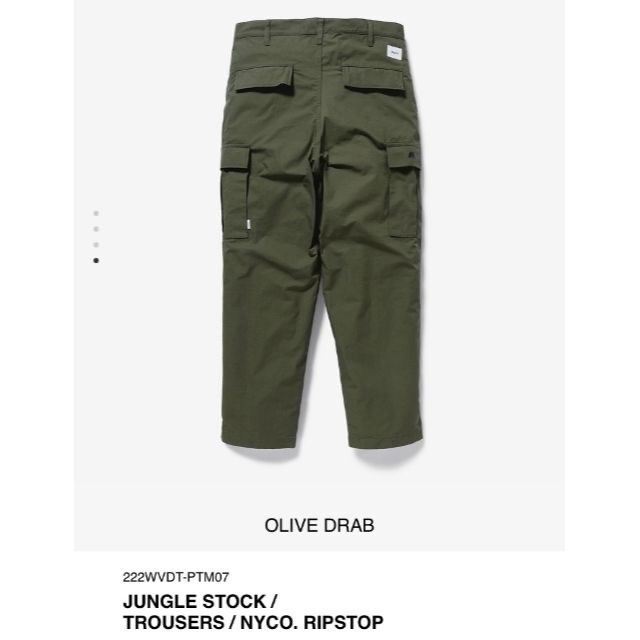 W)taps(ダブルタップス)のOLIVE DRAB L 22AW WTAPS JUNGLE STOCK / メンズのパンツ(ワークパンツ/カーゴパンツ)の商品写真