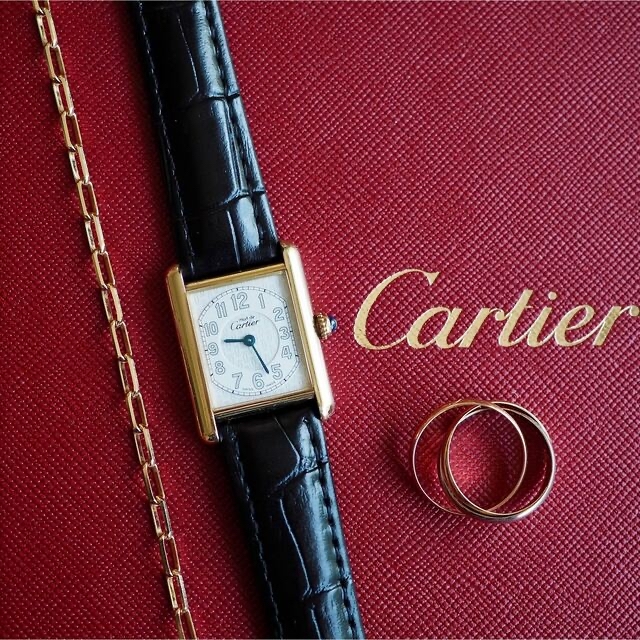 Cartier(カルティエ)の美品 希少✨カルティエ マストタンク テレフォン 電池交換済★ロレックス オメガ レディースのファッション小物(腕時計)の商品写真