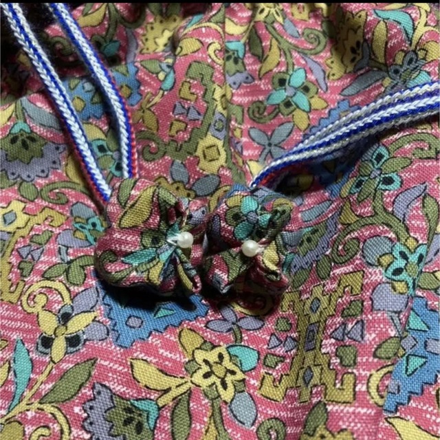 ハンドメイド　和柄ポーチ　巾着 ハンドメイドのファッション小物(ポーチ)の商品写真
