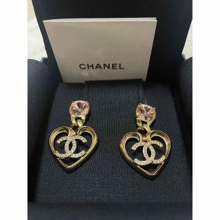 【新品】CHANEL シャネル 23C ピアス　ハート　CCマーク　確実正規品