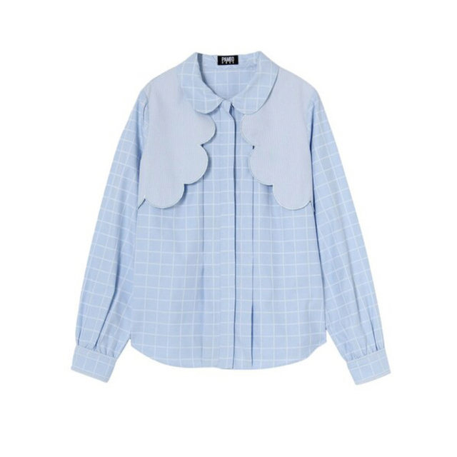 シャツ/ブラウス(長袖/七分)PAMEO POSE - CLOUD SHIRT ライトブルー　¥21,450