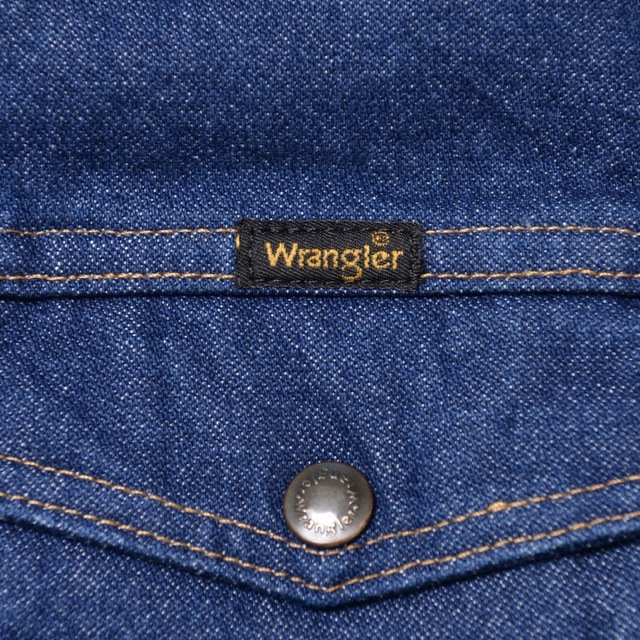 Wrangler(ラングラー)のWrangler ウエスタン ボアライニング デニムベスト メンズのジャケット/アウター(Gジャン/デニムジャケット)の商品写真