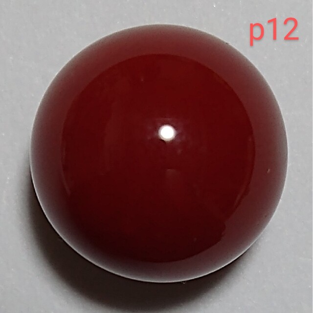 素晴らしい価格 球 片穴 煌珊瑚 血赤 p12 15.0mm 4.92g .60ct 24