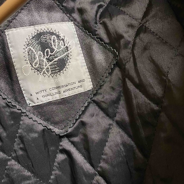 leather レザー トレンチコート キルト ブラック 黒 羊 ロングコート