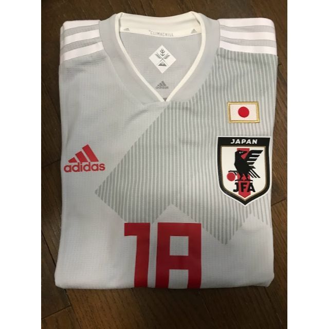 【非売品】日本代表2018 アウェイ長袖18番 橋本選手オーセンティック O