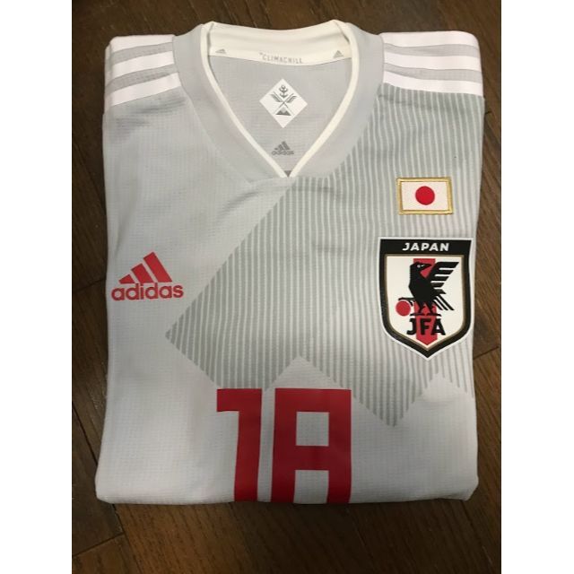 日本サッカー協会【非売品】日本代表2018 アウェイ長袖18番 橋本選手オーセンティック O