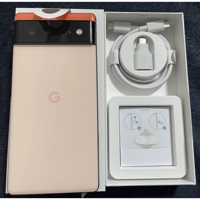 Google Pixel(グーグルピクセル)のGoogle Pixel 6 128GB Kinda Coral simフリー スマホ/家電/カメラのスマートフォン/携帯電話(スマートフォン本体)の商品写真