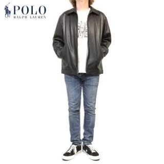 POLO ラルフローレン　レザージャケット　ブラックL