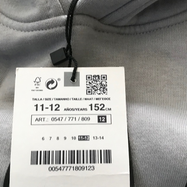 ZARA(ザラ)の新品　未使用　ZARA 150 AMOUNG US アマングアス　フーディ キッズ/ベビー/マタニティのキッズ服男の子用(90cm~)(ジャケット/上着)の商品写真