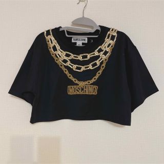 モスキーノ(MOSCHINO)の【新品】MOSCHINO H&M クロップド Tシャツ XS(Tシャツ(半袖/袖なし))