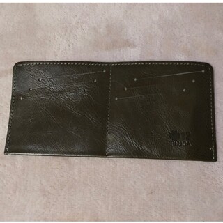 極薄 革製 カードホルダー PLUCA カーキ 12枚収納可能 天然皮革(長財布)