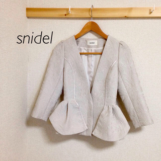 スナイデル(SNIDEL)の美品＊ snidel ＊ ジャケット ＊ テラード ノーカラー スプリングコート(ノーカラージャケット)