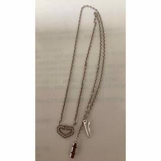 カルティエ(Cartier)のカルティエ 750QWG製 Cハートネックレス(ネックレス)