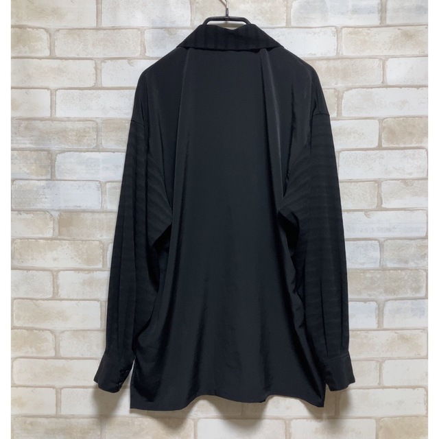 Grimoire(グリモワール)の黒 ブラック 袖プリーツ レトロ ゆったり 東京ブラウス レディースのトップス(シャツ/ブラウス(長袖/七分))の商品写真
