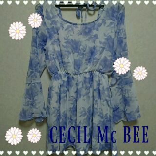 セシルマクビー(CECIL McBEE)のセシル＊花柄ワンピース(ミニワンピース)