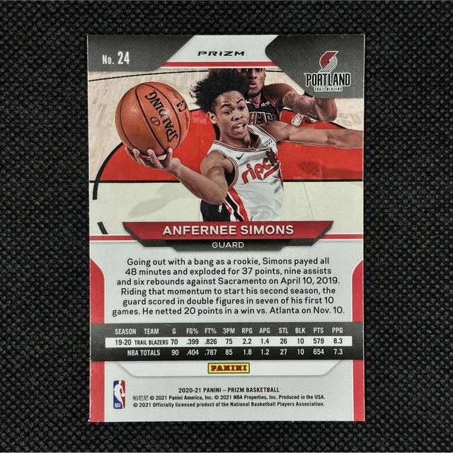 [グリーン] Anfernee Simons アンファニー・サイモンズ パラレル エンタメ/ホビーのトレーディングカード(シングルカード)の商品写真