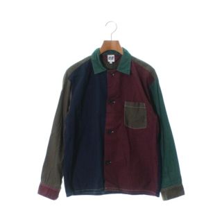 Supreme シュプリーム カジュアルシャツ S 黄x紺(チェック)