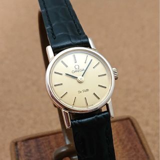 オメガ(OMEGA)の【オーバーホール済み】オメガ デビル 丸型ゴールド レディース超美品1979年製(腕時計)