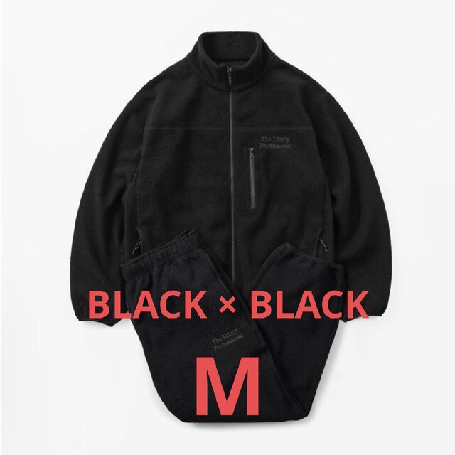 1LDK SELECT(ワンエルディーケーセレクト)のEnnoy Polartec City Fleece BLACK × BLACK メンズのジャケット/アウター(ブルゾン)の商品写真