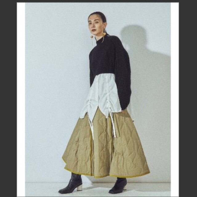 UN3D.(アンスリード)の新品アンスリード☆キルティングボリュームスカート レディースのスカート(ロングスカート)の商品写真