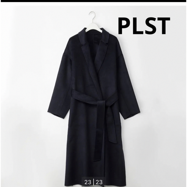 PLST(プラステ)のPLST ウールブレンドリバーコート レディースのジャケット/アウター(ロングコート)の商品写真