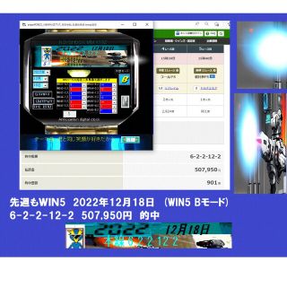 競馬予想ソフト sniperROBOZ_3連WIN5金ブレス_市街地戦_馬番結果(趣味/スポーツ/実用)