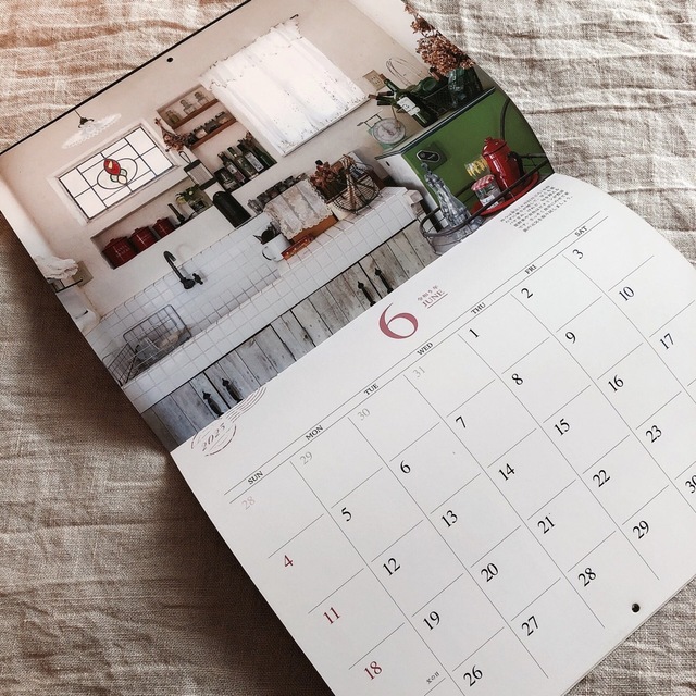 私のカントリー　カレンダー2023 インテリア/住まい/日用品の文房具(カレンダー/スケジュール)の商品写真