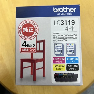 ブラザー(brother)のbrother インクカートリッジ LC3119-4PK 4色(OA機器)