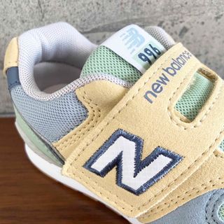 ニューバランス(New Balance)の【新品】15センチ イエロー×ブルー ニューバランス スニーカー キッズ(スニーカー)