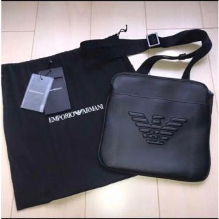 エンポリオアルマーニ(Emporio Armani)の☆新品同様☆ EMPORIO ARMANI ショルダーバッグ メンズ ブラック(ショルダーバッグ)