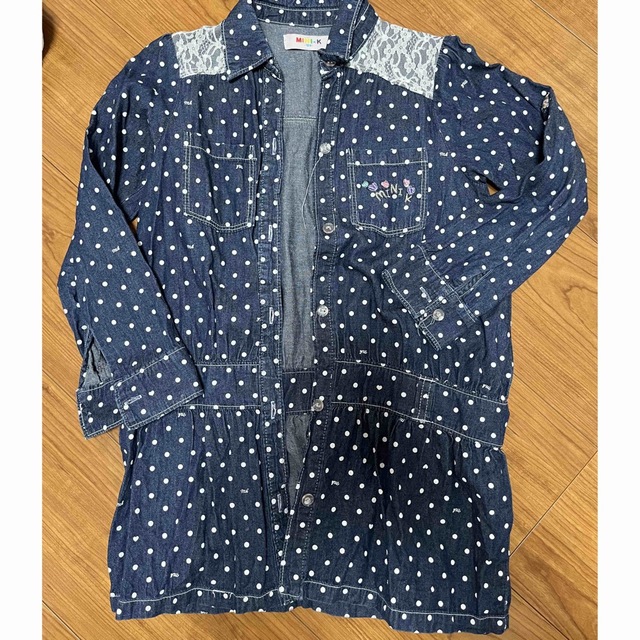 キッズ　女の子　シャツ　中古品 キッズ/ベビー/マタニティのキッズ服女の子用(90cm~)(Tシャツ/カットソー)の商品写真