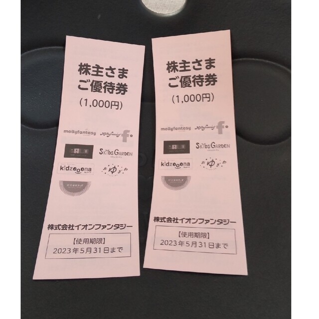 イオンファンタジー 株主優待 チケットの施設利用券(その他)の商品写真