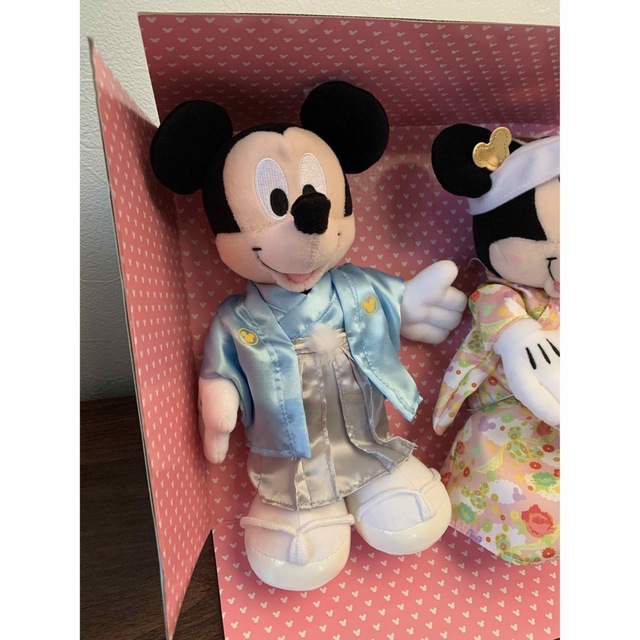Disney(ディズニー)のミッキー ミニー ウェディングドール　和装 エンタメ/ホビーのおもちゃ/ぬいぐるみ(ぬいぐるみ)の商品写真