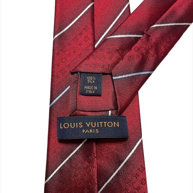 LOUIS VUITTON - 極美品 ルイヴィトン ネクタイ ストライプ モノグラム