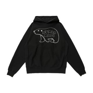 ヒューマンメイド(HUMAN MADE)のHUMAN MADE PIZZA HOODIE KAWS #2 L ブラック (パーカー)