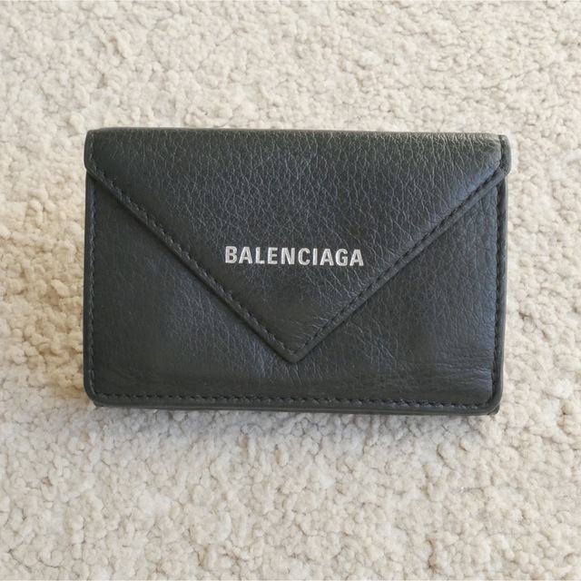 【美品】バレンシアガ　ペーパー ミニウォレット コンパクト財布ファッション小物