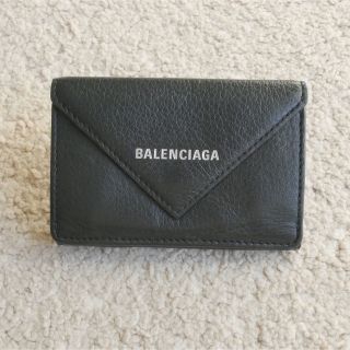 バレンシアガ(Balenciaga)の【美品】バレンシアガ　ペーパー ミニウォレット コンパクト財布(折り財布)