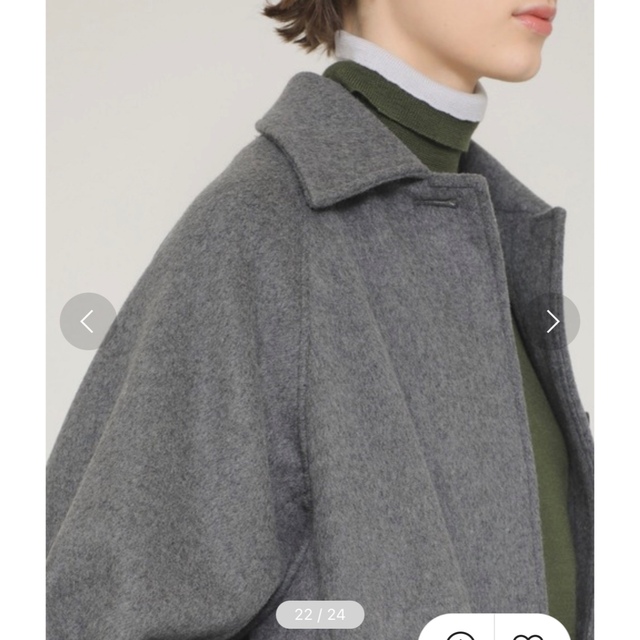 最先端 定価6万⭐️ほぼ新品CASA FLINE ボア ロングコート ウール