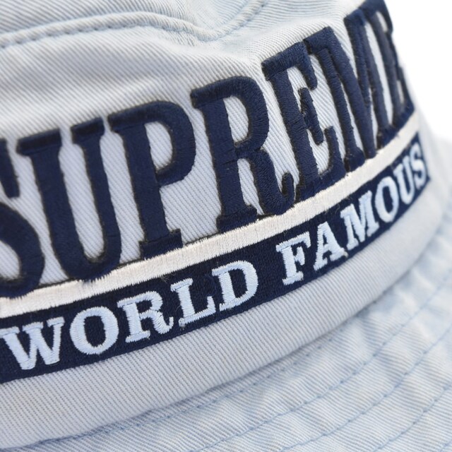 Supreme(シュプリーム)のSUPREME シュプリーム 15SS World Famous Bucket Hat ワールドフェイマスバケットハット デニムクラッシャーキャップ ブルー メンズの帽子(ハット)の商品写真