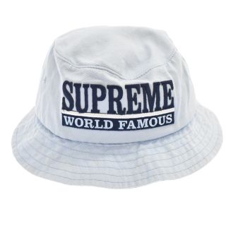 シュプリーム(Supreme)のSUPREME シュプリーム 15SS World Famous Bucket Hat ワールドフェイマスバケットハット デニムクラッシャーキャップ ブルー(ハット)