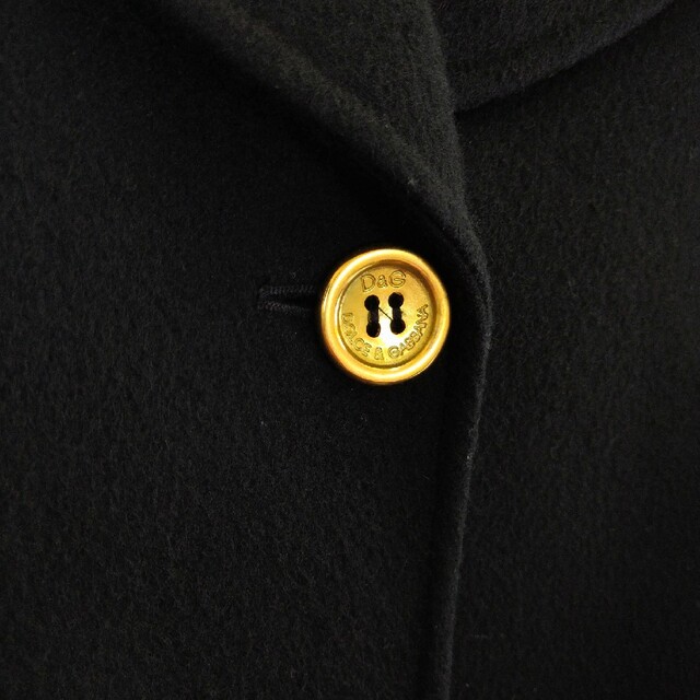 D&G - D&G DOLCE&GABBANA 裏ひょう柄ウールロングコート 38 Sサイズ