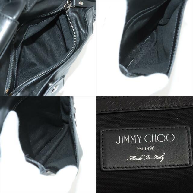 JIMMY CHOO(ジミーチュウ)のジミーチュウ  レザー×スタッズ  ブラック ユニセックス リュック・デイ レディースのバッグ(リュック/バックパック)の商品写真