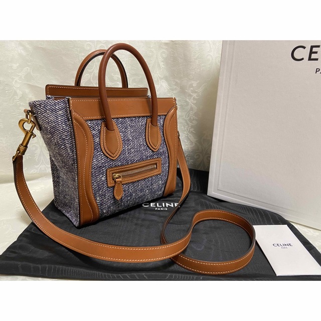 CELINE セリーヌ ラゲージ ナノ ショッパ 美品-