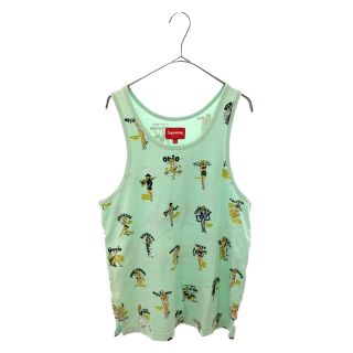 シュプリーム(Supreme)のSUPREME シュプリーム 12SS Pinup Tank Top コットンピンナップタンクトップ レディー総柄プリントノースリーブカットソー グリーン(タンクトップ)